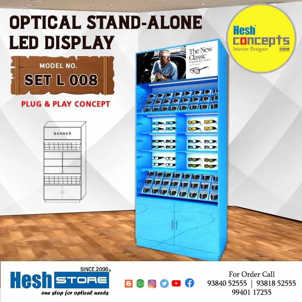 Wall Stand Alone Display Unit LED - SET L008 - Heshstore.in