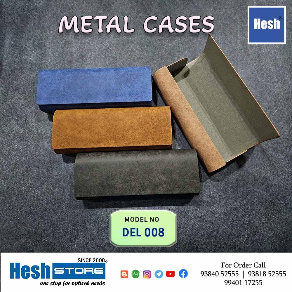 PU Leather Metal Cases - Del 008 - Heshstore.in