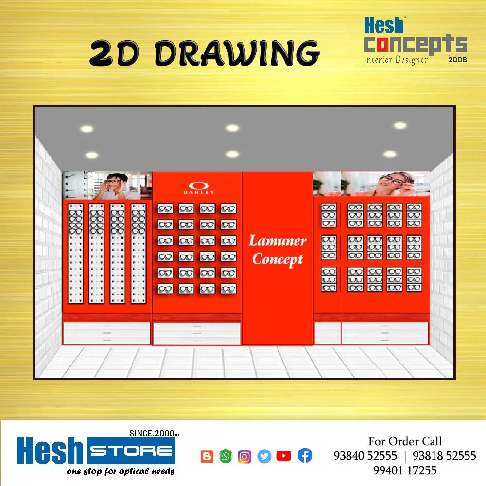 Optical Shop Designing Packages - Heshstore.in