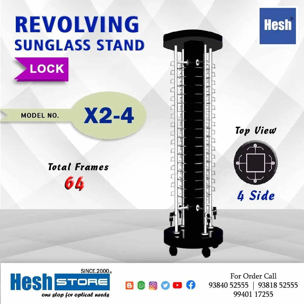 Revolving Floor Stand - X2 - 4 Rod - Heshstore.in
