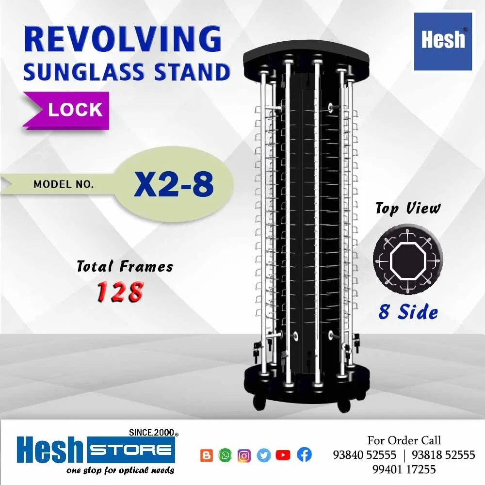 Revolving Floor Stand - X2 - 8 Rod - Heshstore.in