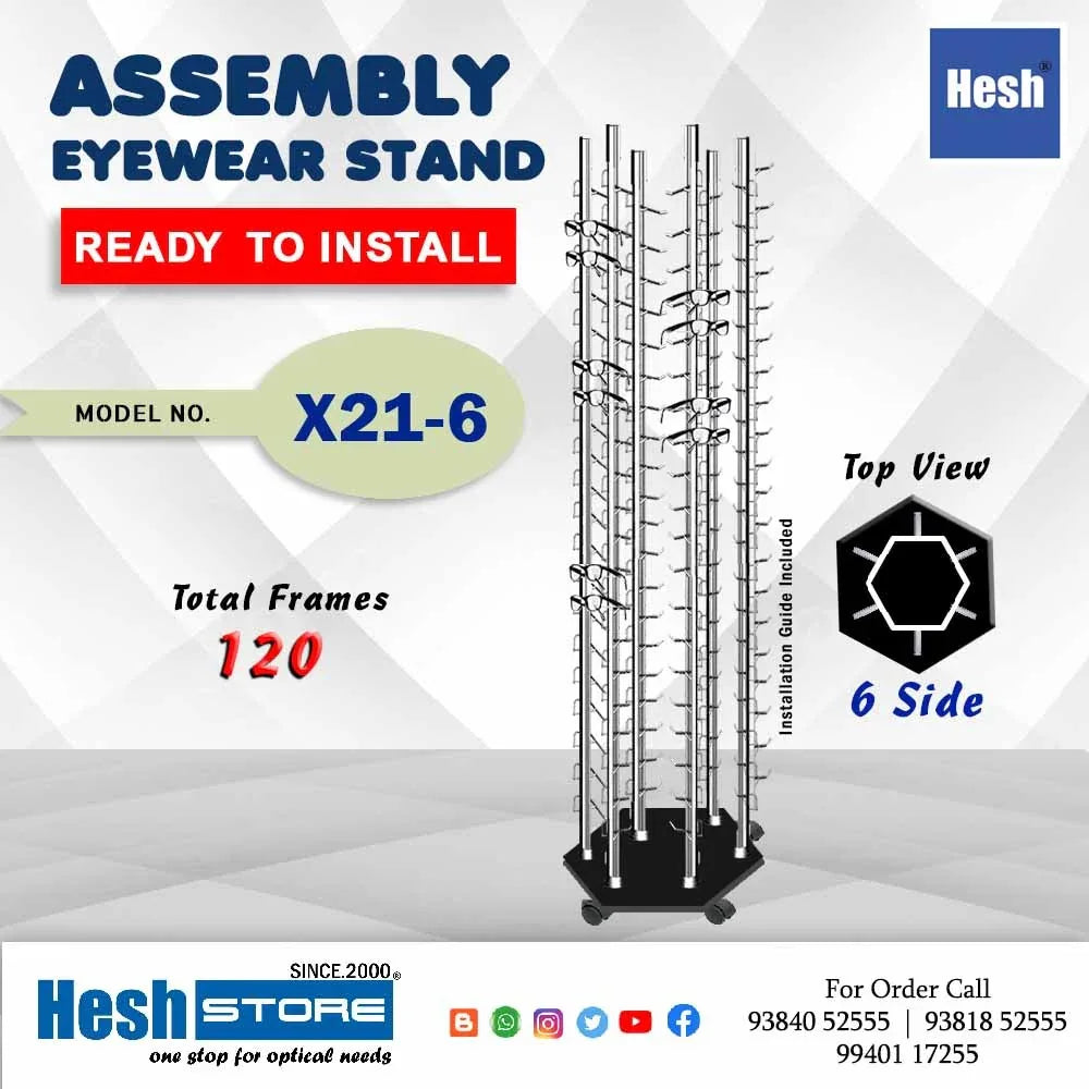 Assembly Floor Stand - X21 - 6 Side - Heshstore.in