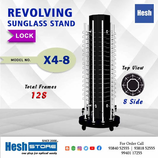 Revolving Floor Stand - X4 - 8 Rod - Heshstore.in
