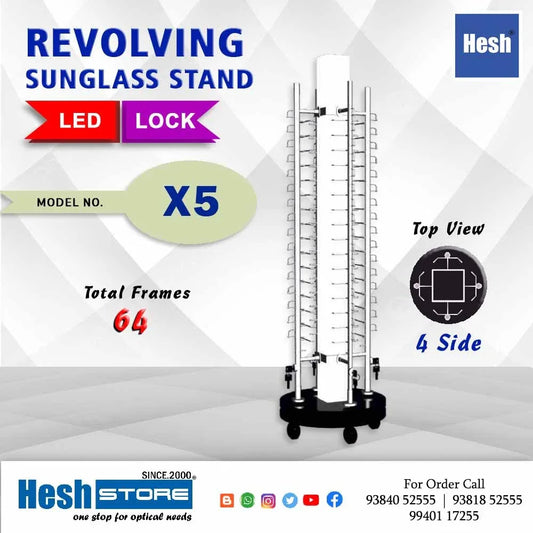 LED Revolving Floor Stand - X5 - Heshstore.in