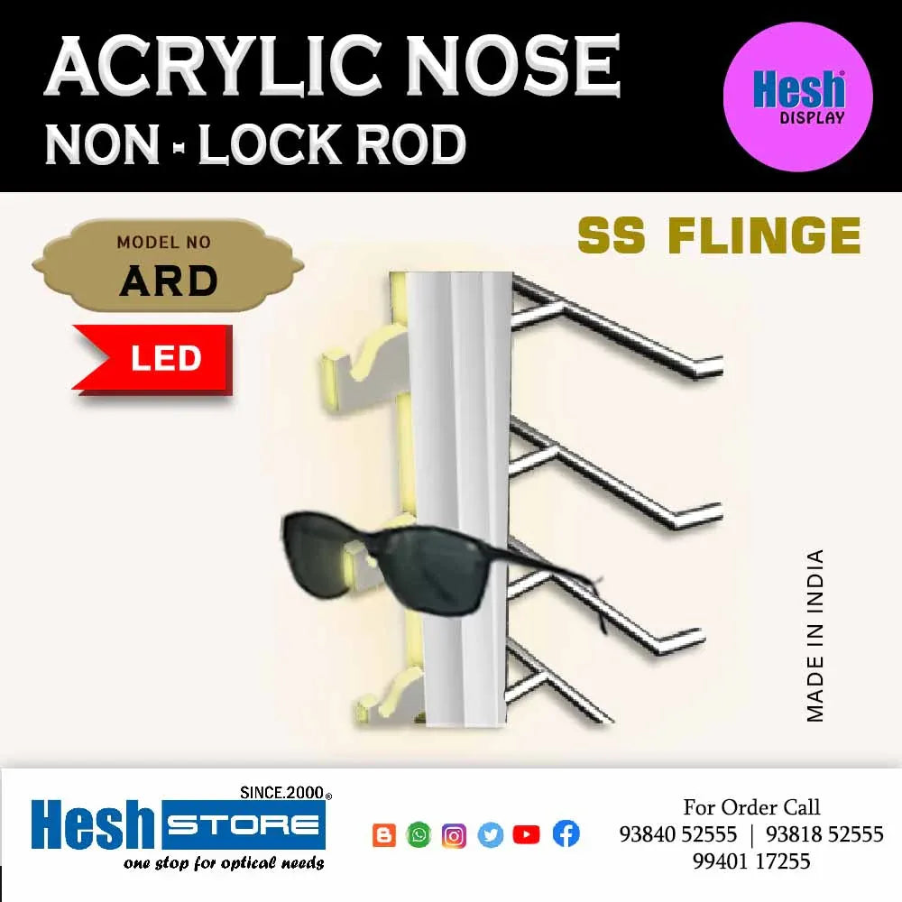 Non Lock Acrylic Nose Aluminium Rod - ARD - Heshstore.in