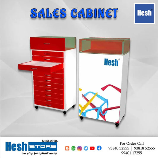 Storage & Sales Trolly - Glass Top - TROLLY 005 - Heshstore.in