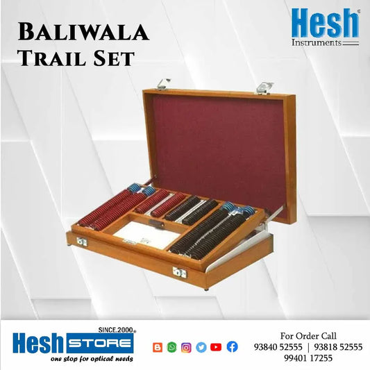Trial Lens Set with Wooden Box - Baliwala - Heshstore.in