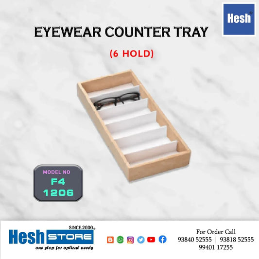 Pine Wood Counter Tray SINGLES - F4 - Heshstore.in