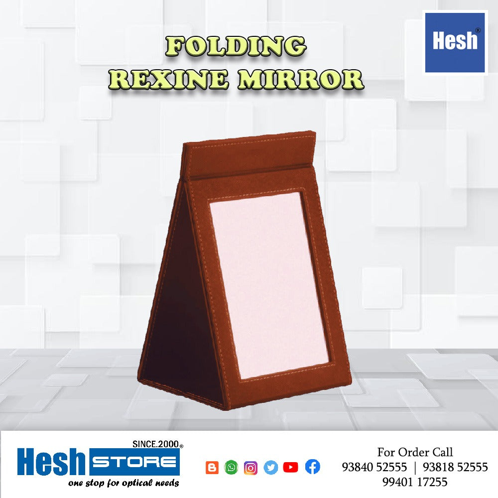 Foldable Pu Leather Face Mirror - M2