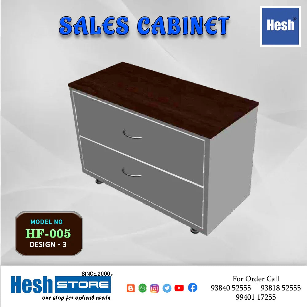 Wall Storage Cabinet - 2 Drawer with 0 Tray - HF005 D3 - Heshstore.in