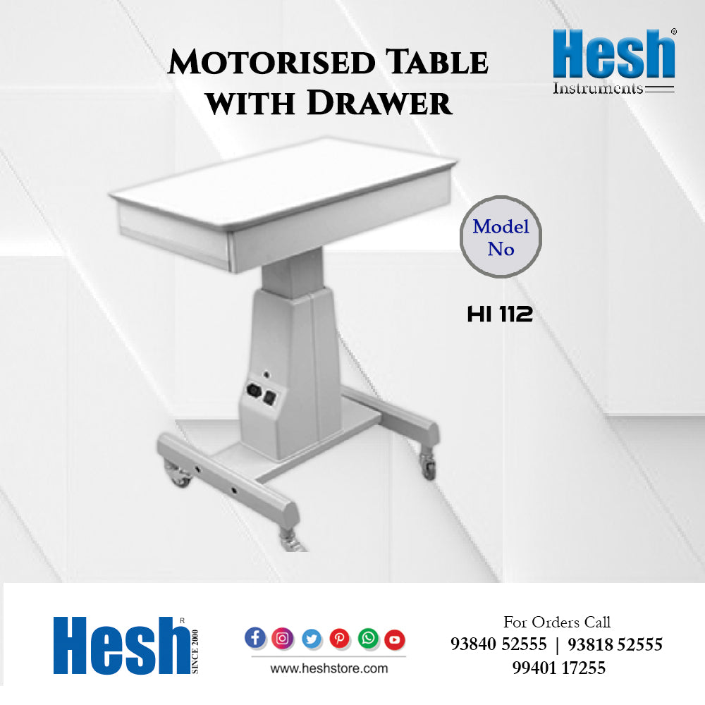 Motorized Table With Drawer - HI 112
