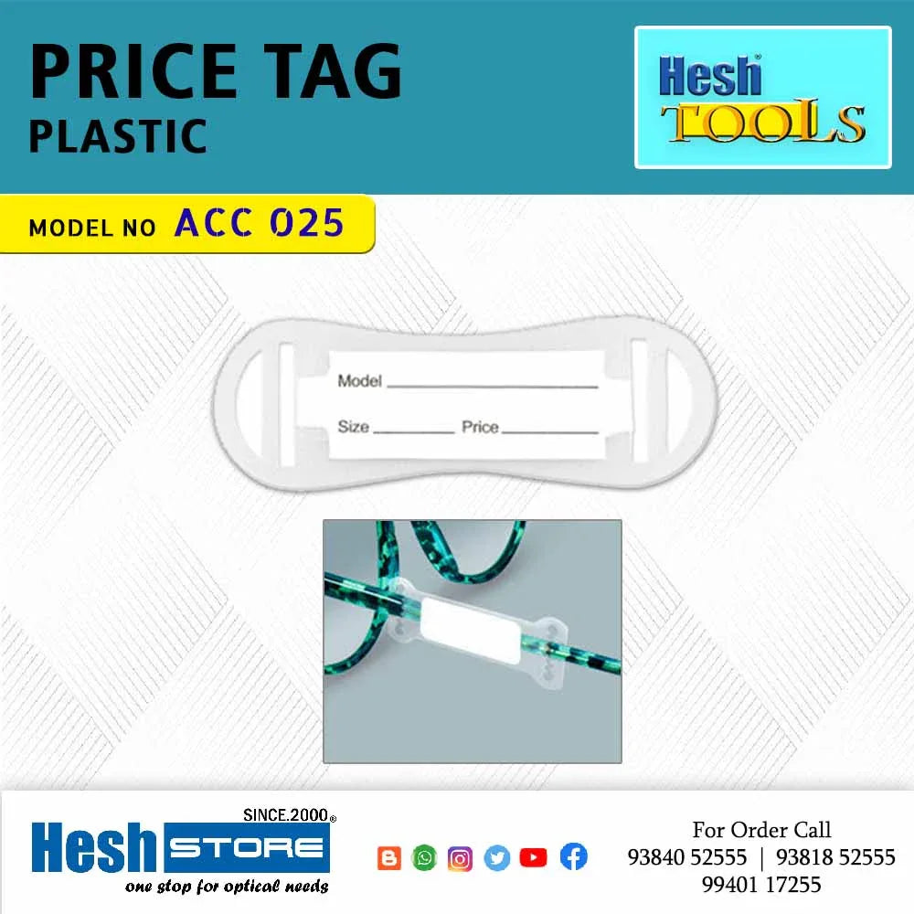 Price Tags Plastic - ACC 025 - Heshstore.in