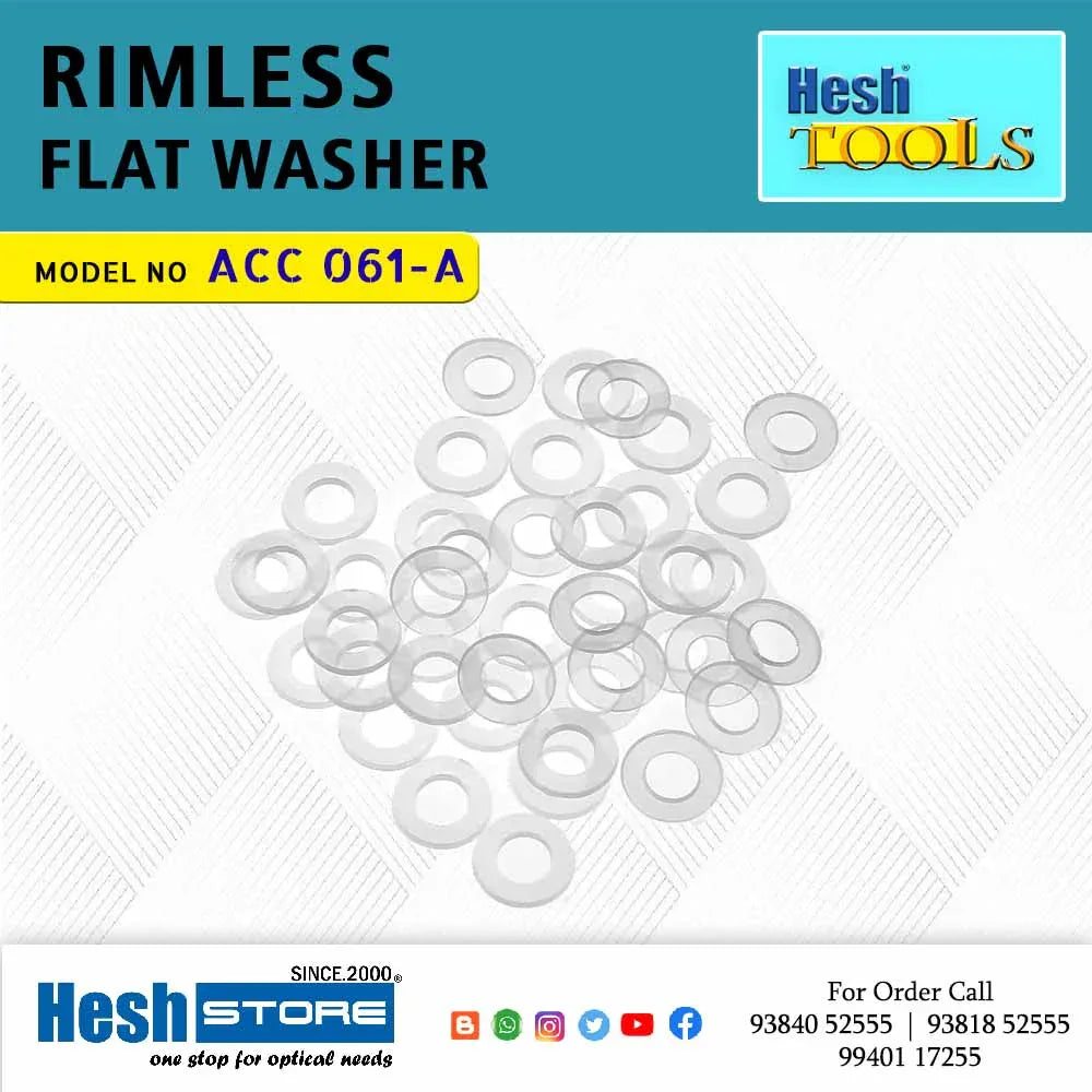 Rimless PC Flat Washer - ACC 061 A - Heshstore.in