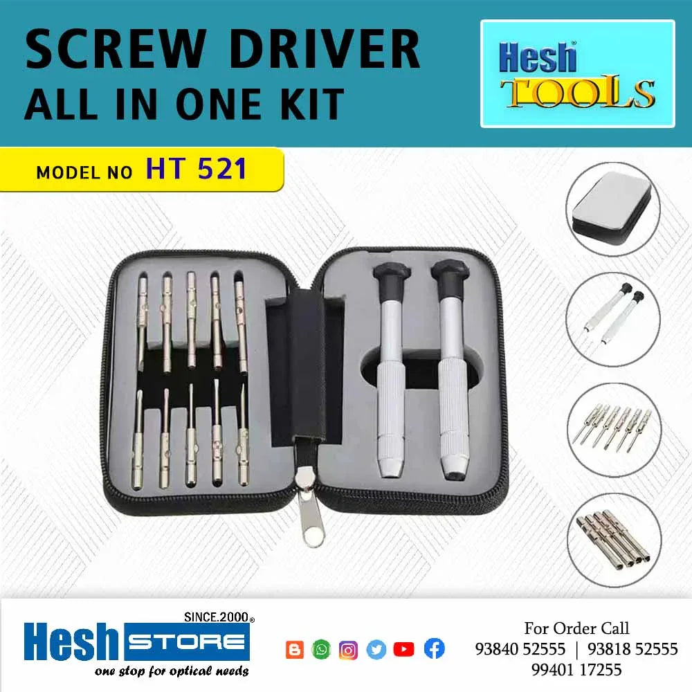 Screw Driver All in One Kit - HT 521 - Heshstore.in