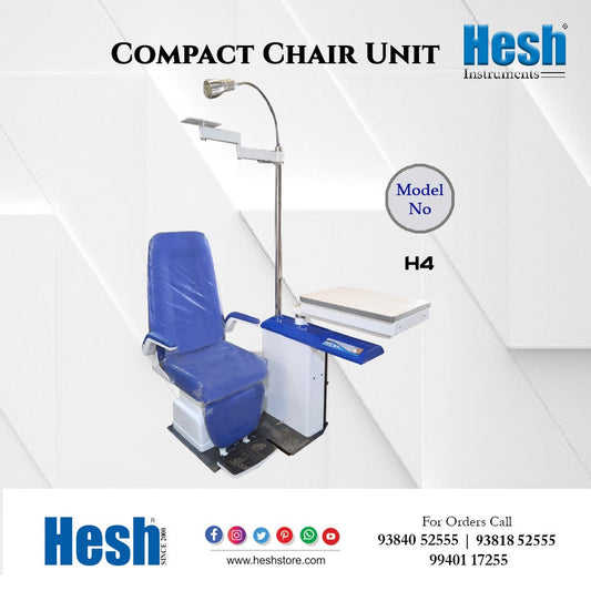 Compact chair unit optical clinic equipment Model H4 India