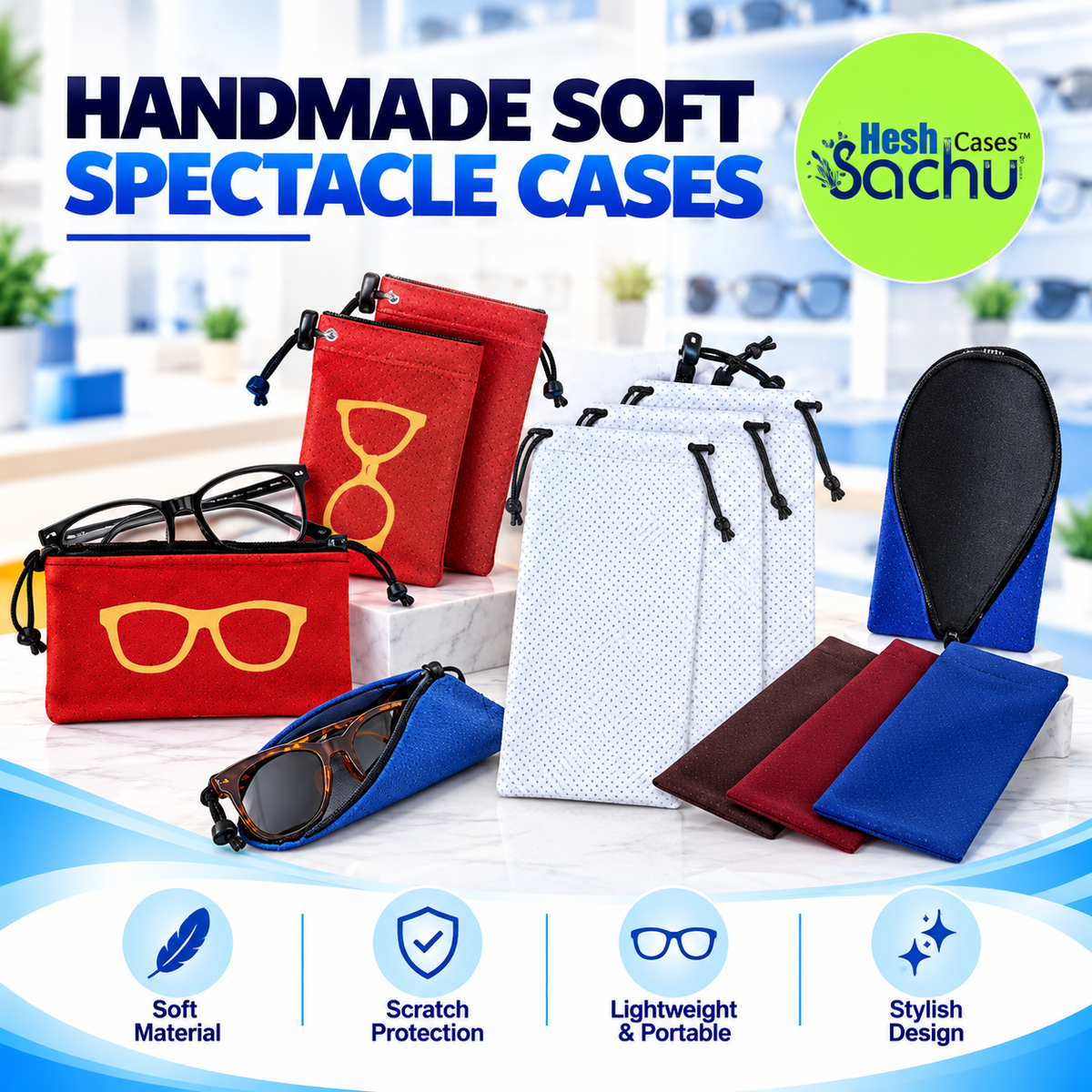 Handmade Soft Spectacle Cases
