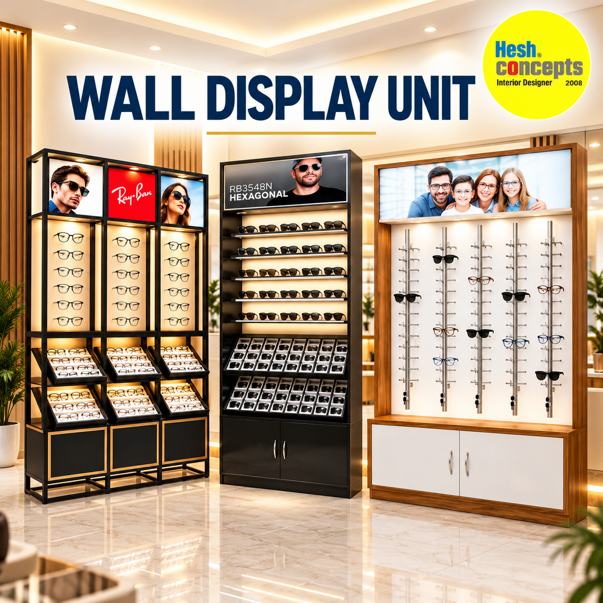 Optical Wall Display unit | Hesh Store