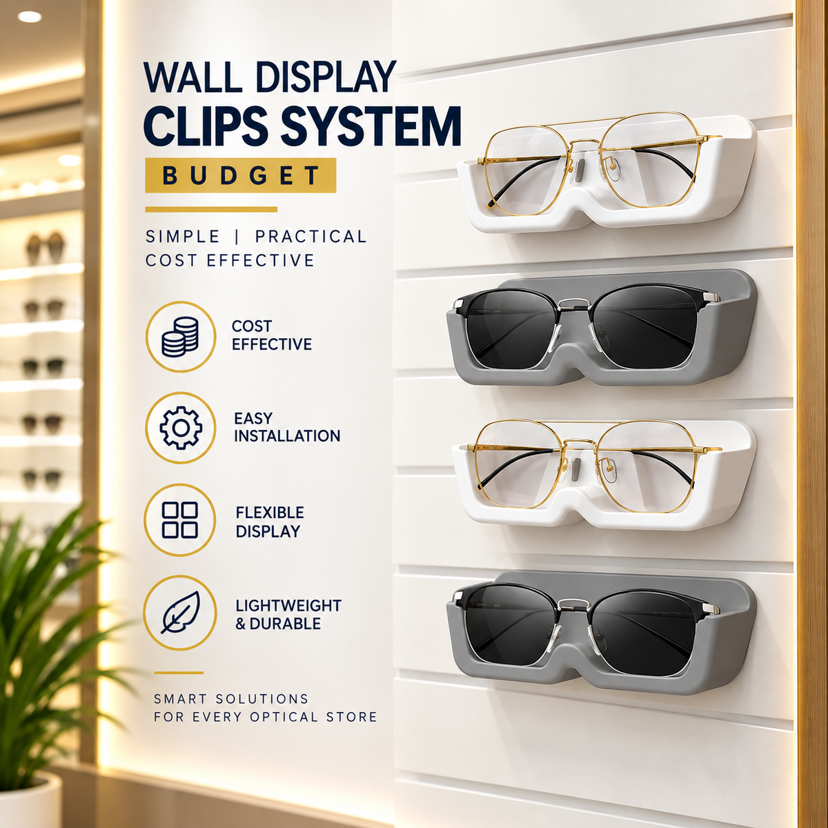 Wall Dsiplay Clips Systems