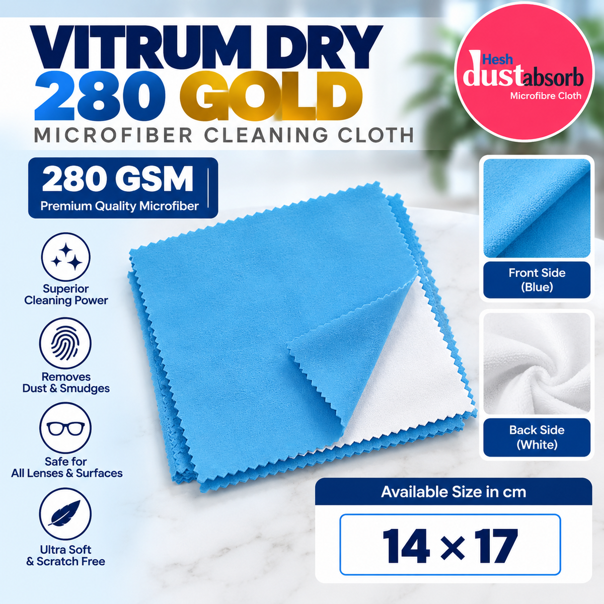 Vitrum Gold Microfiber Cloth
