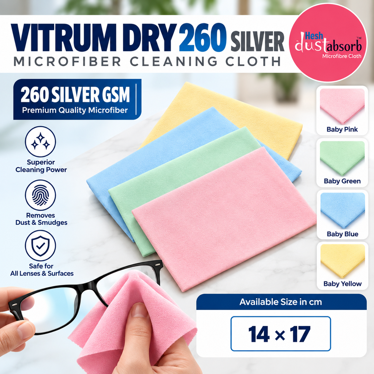Vitrum Silver Microfiber Cloth