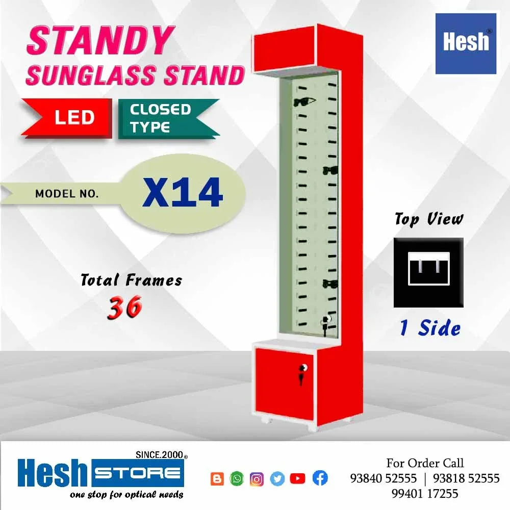 LED Standy Floor Stand - CLOSE TYPE - X14 - Heshstore.in