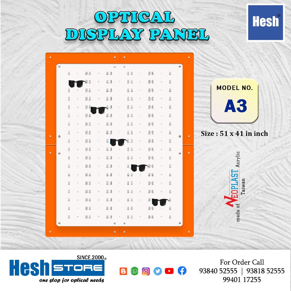 Optical Acrylic Wall Display - A3