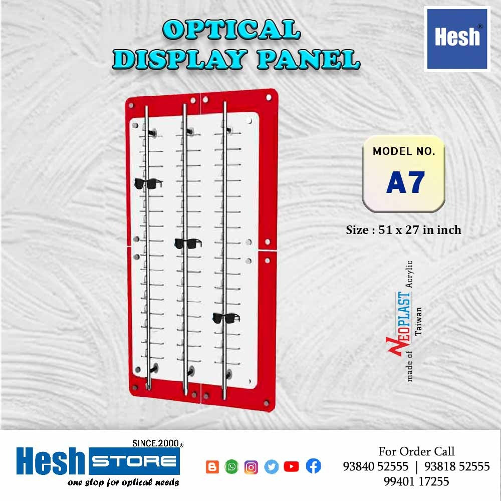 Sunglasses Display Wall Mounted Acrylic Glasses Holder - A7
