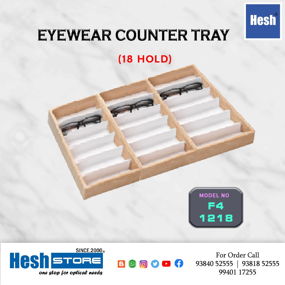 Wooden Counter Tray - F4 - Triples