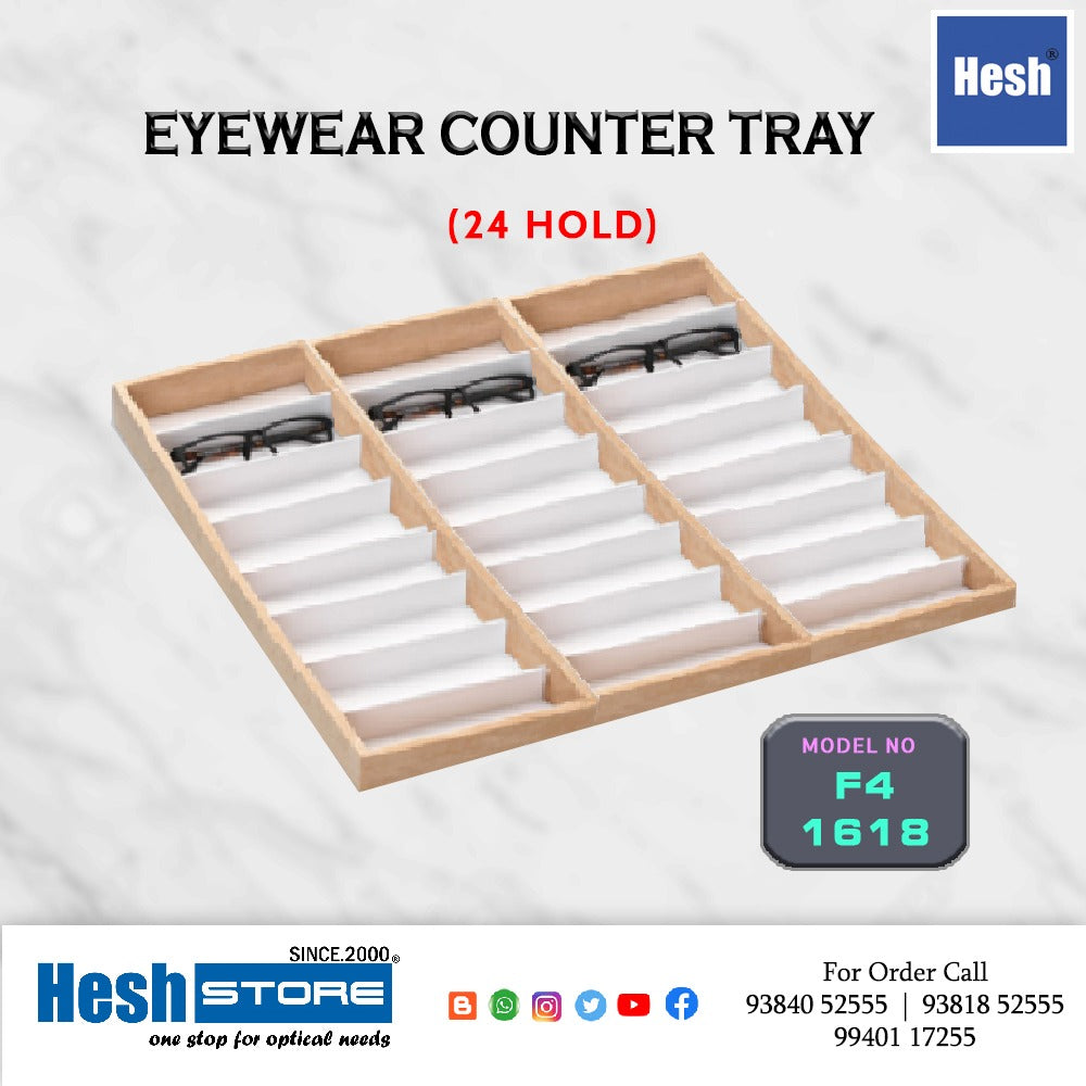 Wooden Counter Tray - F4 - Triples