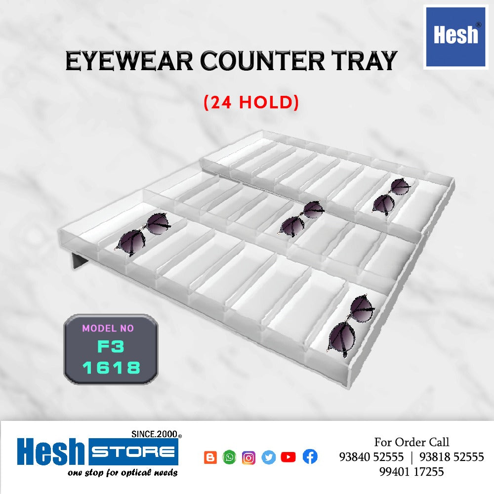 Acrylic Counter Tray - F3 - Triples