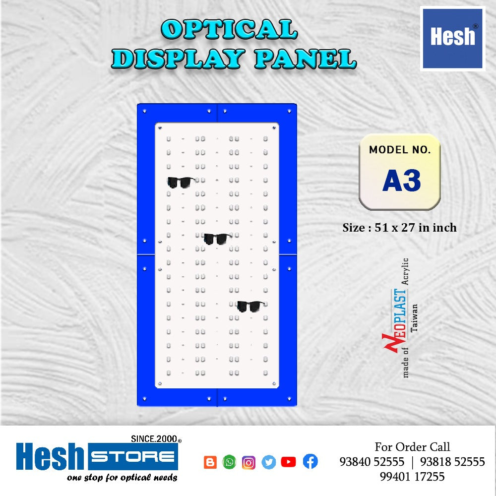 Optical Acrylic Wall Display - A3