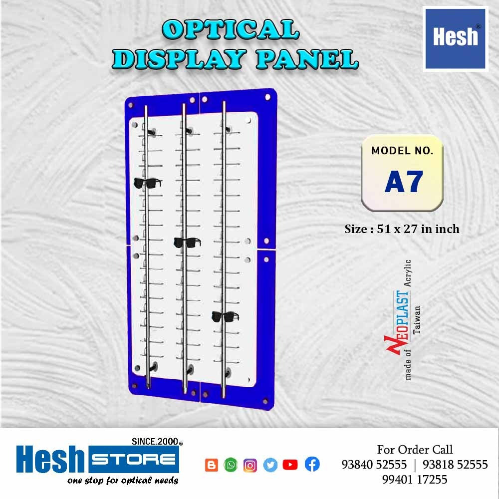 Sunglasses Display Wall Mounted Acrylic Glasses Holder - A7