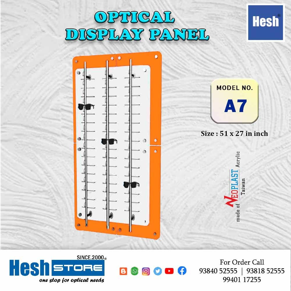 Sunglasses Display Wall Mounted Acrylic Glasses Holder - A7