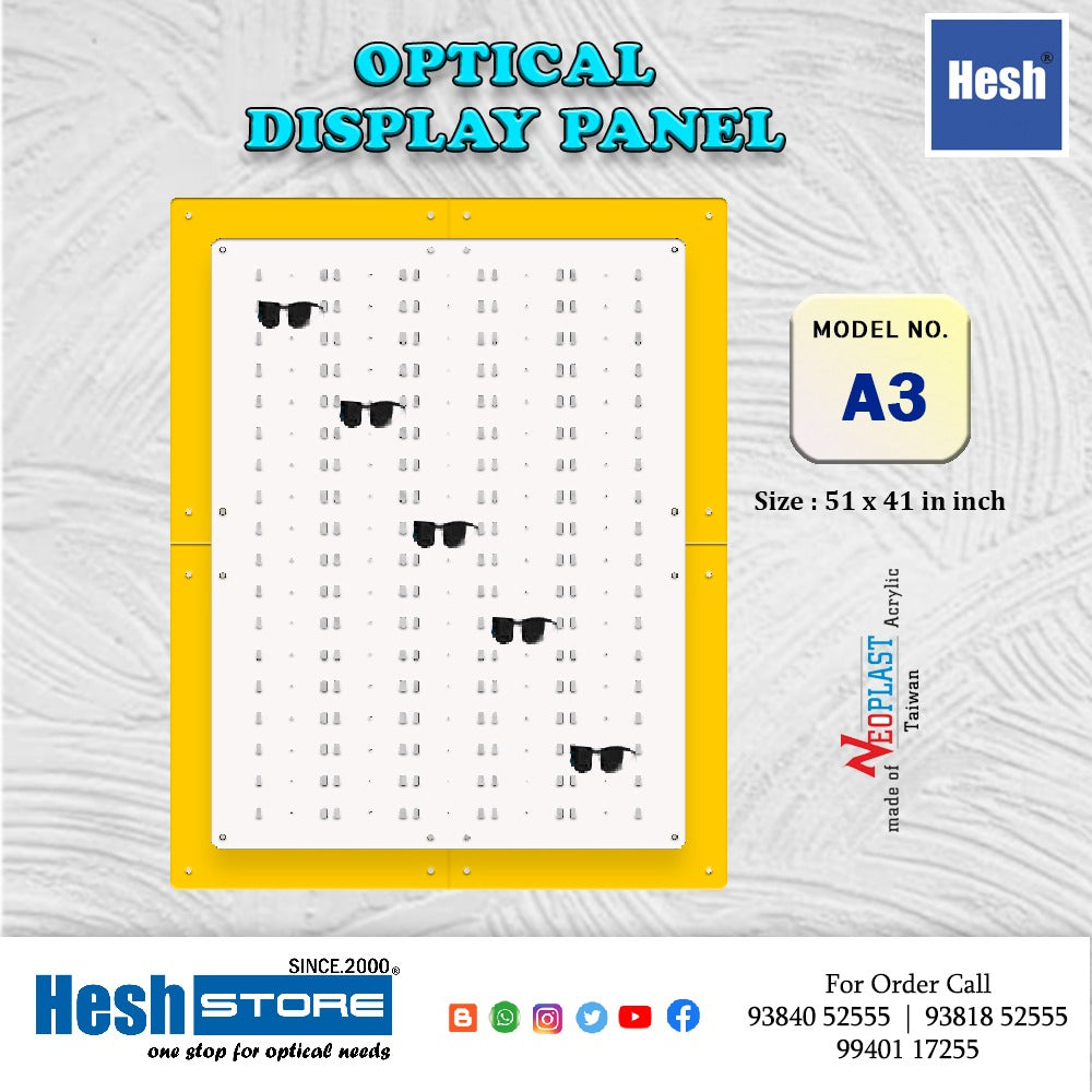 Optical Acrylic Wall Display - A3