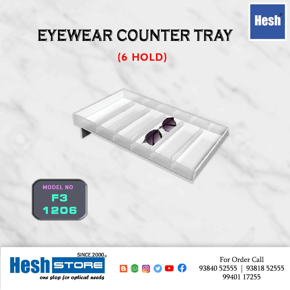 Acrylic Counter Tray - F3 - Singles