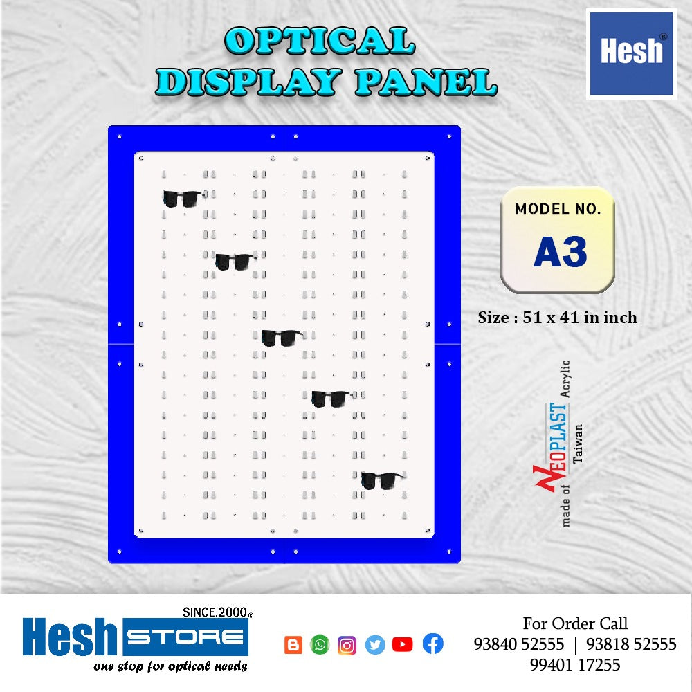 Optical Acrylic Wall Display - A3