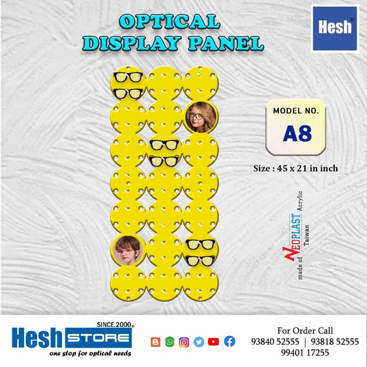 Eyewear Panel Wall Display Mount Eyewear - A8