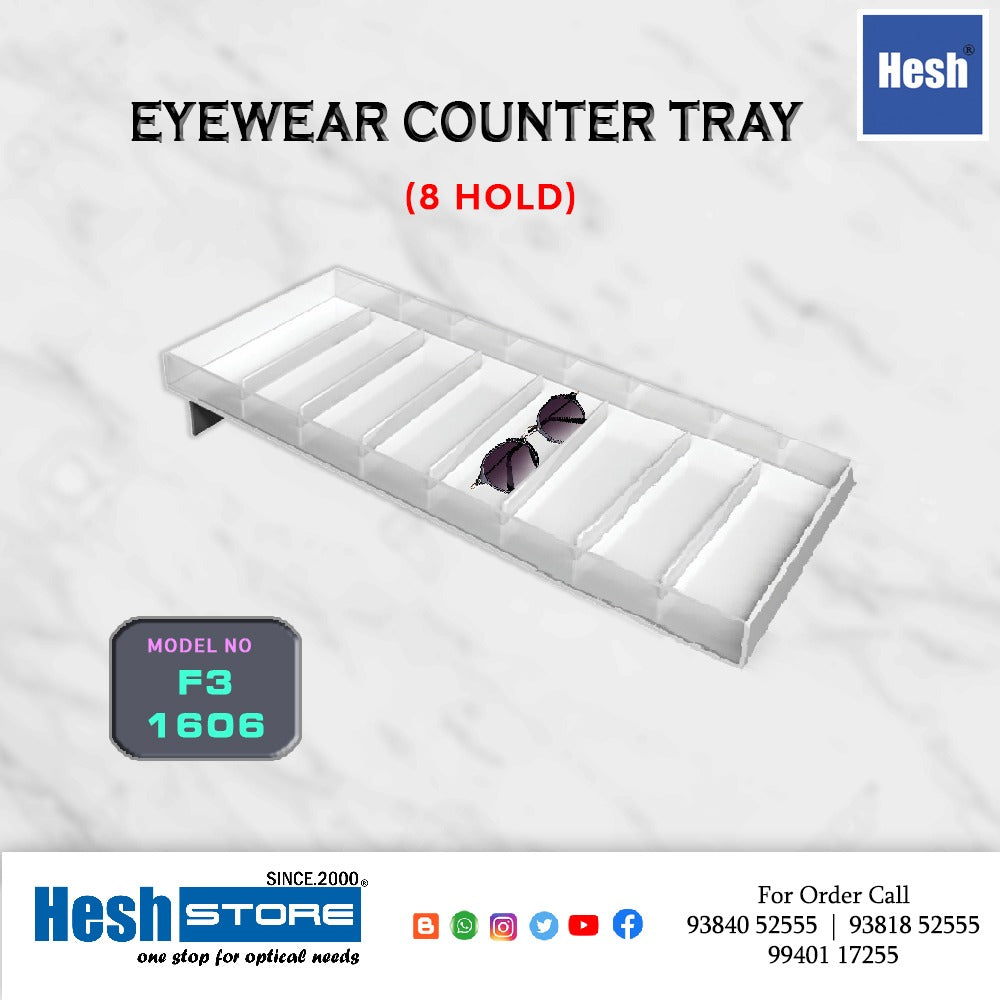 Acrylic Counter Tray - F3 - Singles