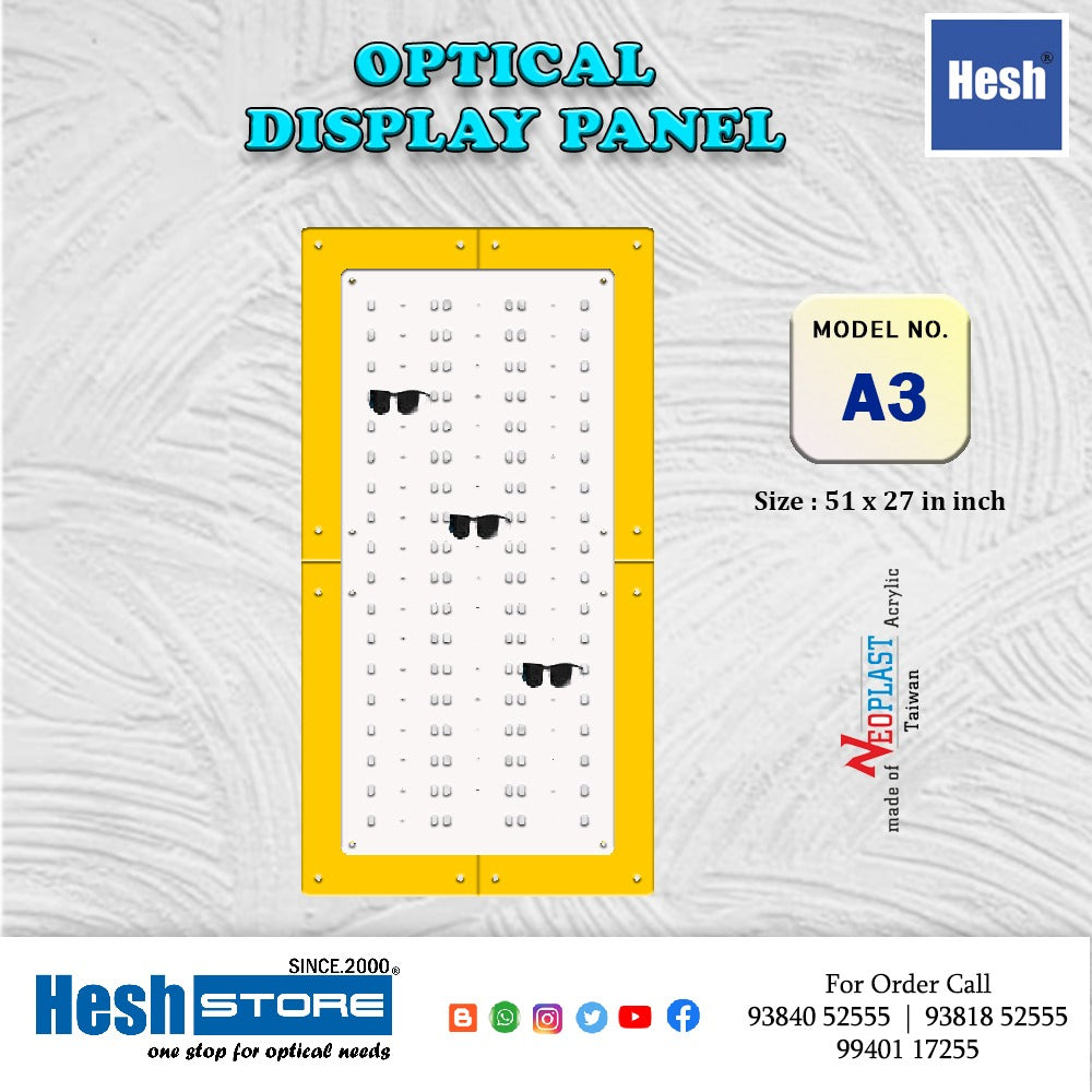 Optical Acrylic Wall Display - A3