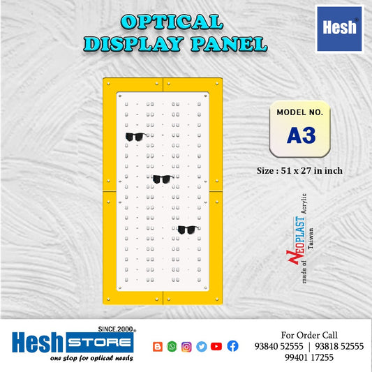 Optical Acrylic Wall Display - A3