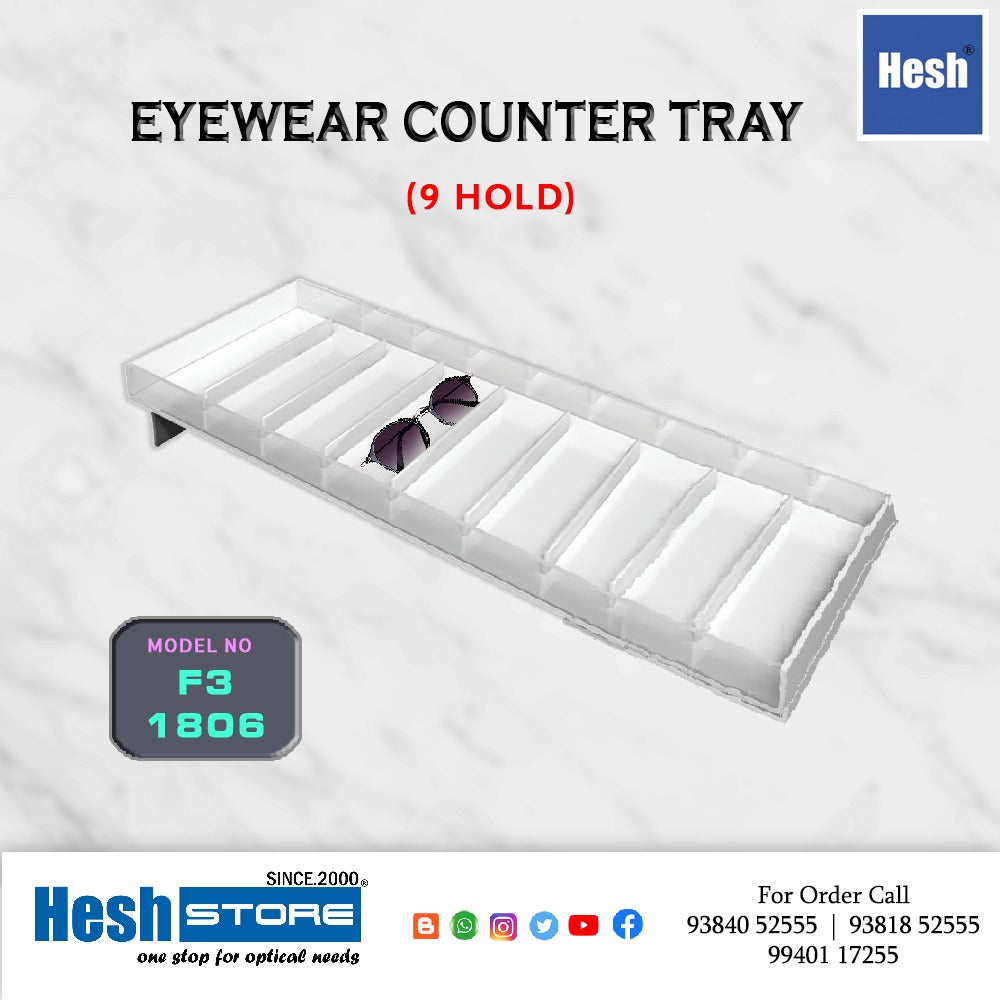 Acrylic Counter Tray - F3 - Singles