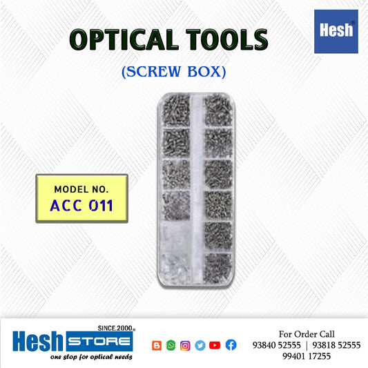 10 + 2 in 1 - Mix Screw, Nut & Nose Pad Box - ACC 011