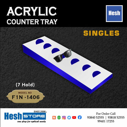 Acrylic Counter Tray SINGLES - F1