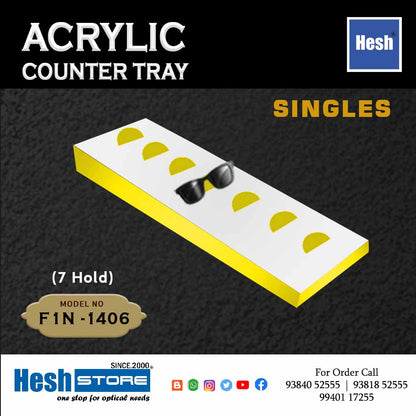Acrylic Counter Tray SINGLES - F1