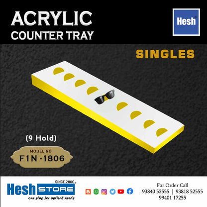 Acrylic Counter Tray SINGLES - F1