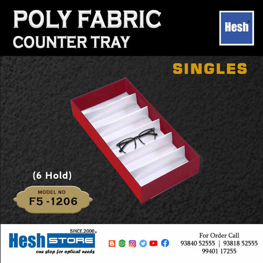 Poly Fabric Counter Tray SINGLES - F5
