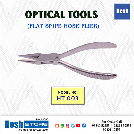 Flat Snipe Nose SS Plier - HT 003