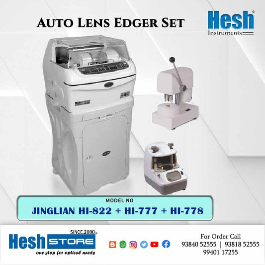 Jinglian Auto Lens Edger Set - Hi 822 + Hi 777 + Hi 778