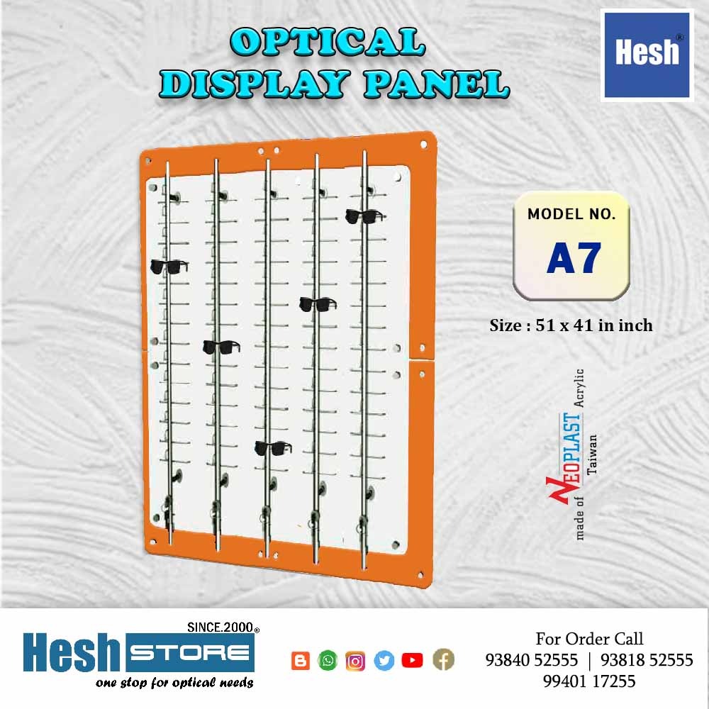 Sunglasses Display Wall Mounted Acrylic Glasses Holder - A7