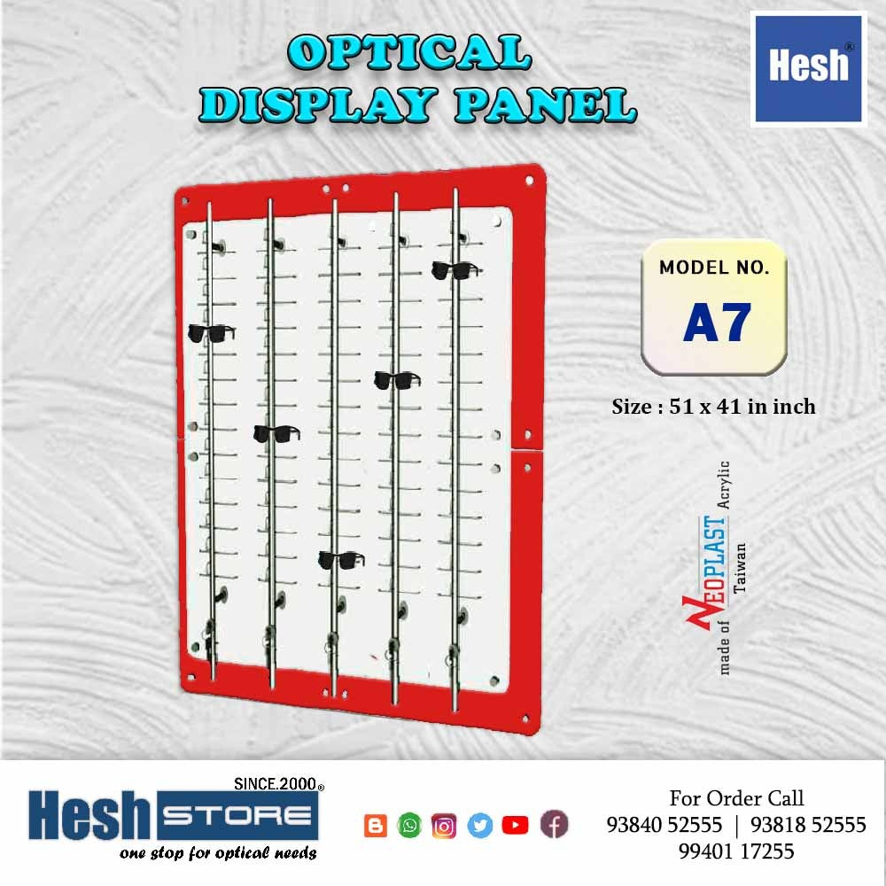 Sunglasses Display Wall Mounted Acrylic Glasses Holder - A7